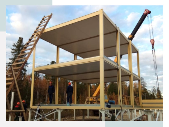 Строительство модульных здания Чусовой