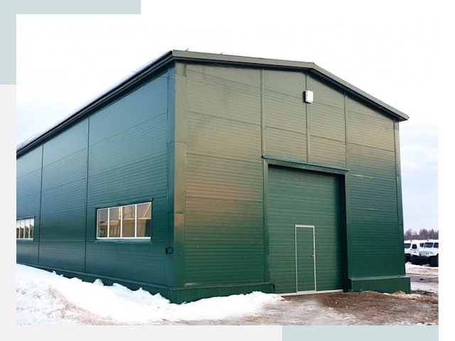 Двускатные ангары в чусовом