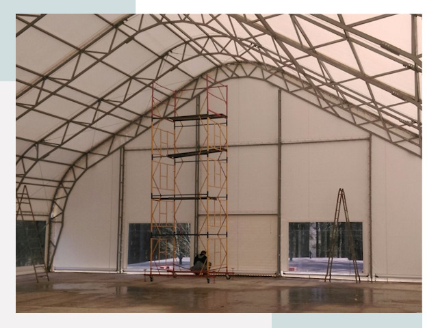 Шатровые ангары в чусовом