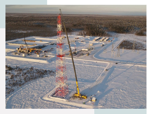 Мачты связи в чусовом