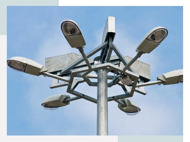 Монтаж осветительных мачт в чусовом