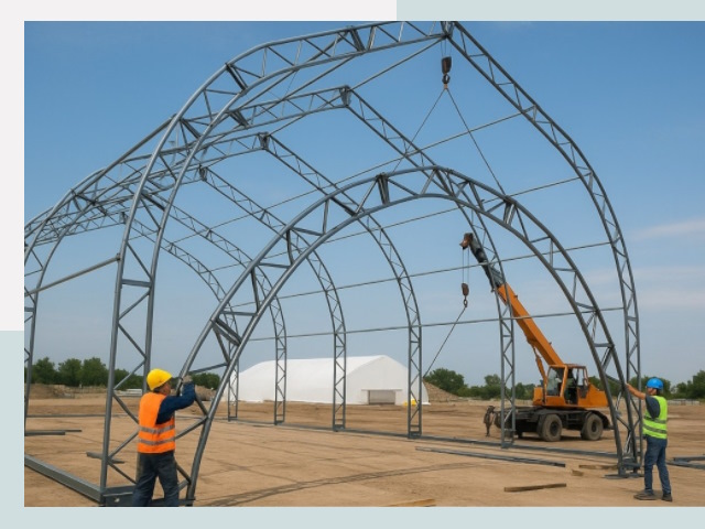 Монтаж ангаров в чусовом от 627 руб. - Надежно и быстро